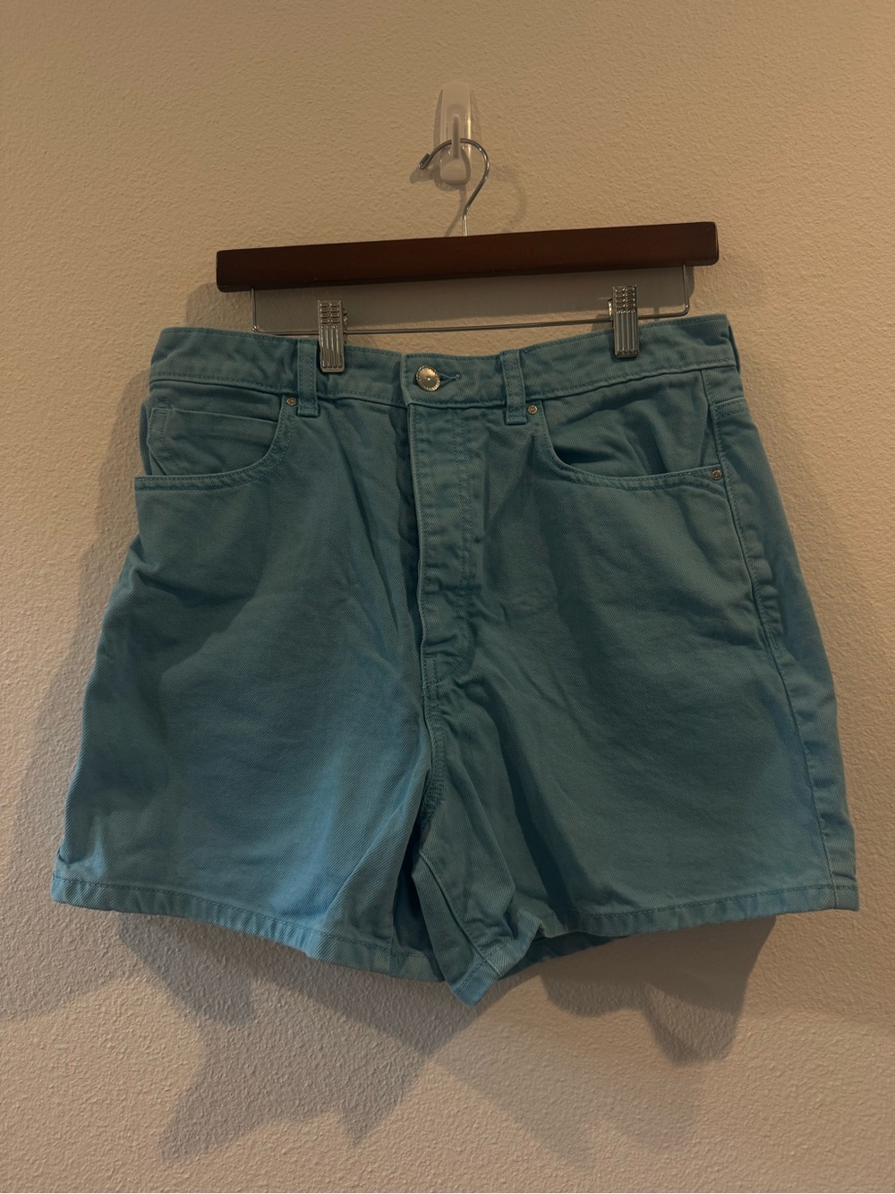 Zara Women’s Teal Denim Shorts